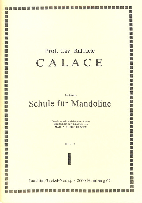 Berühmte Schule für Mandoline Band 1