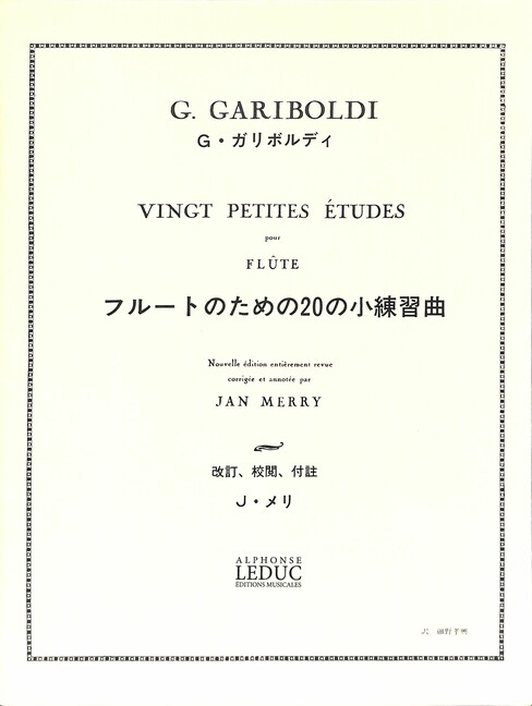 20 petites études op.132 pour flûte