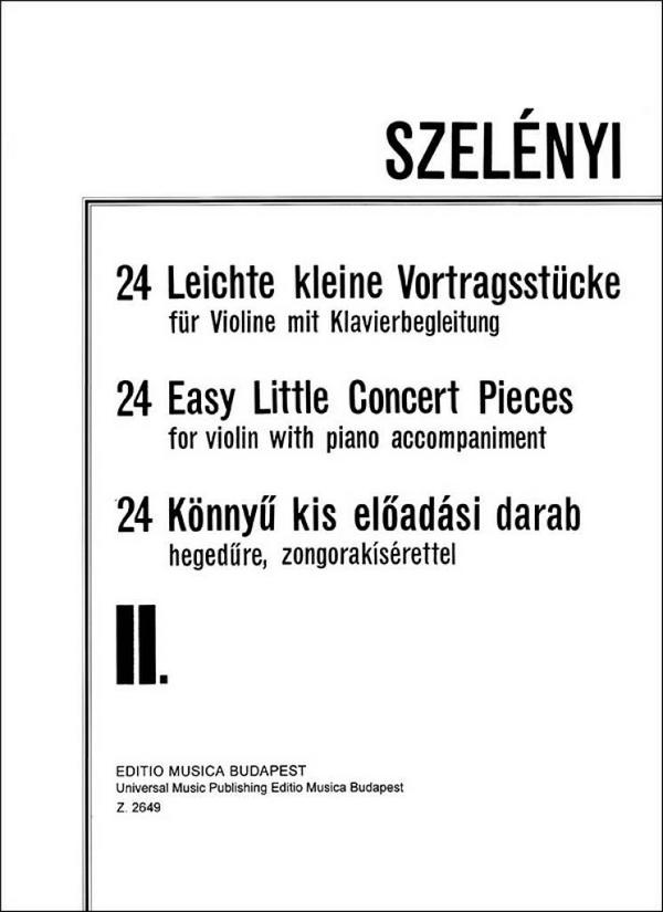 24 leichte kleine Vortragsstücke
