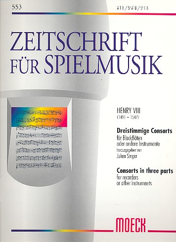 3-stimmige Consorts für Blockflöten