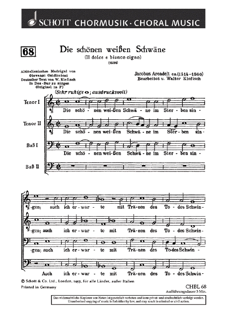 Die schönen weißen Schwäne