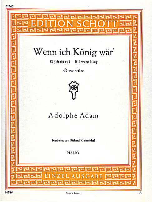 Wenn ich König wär Ouvertuere