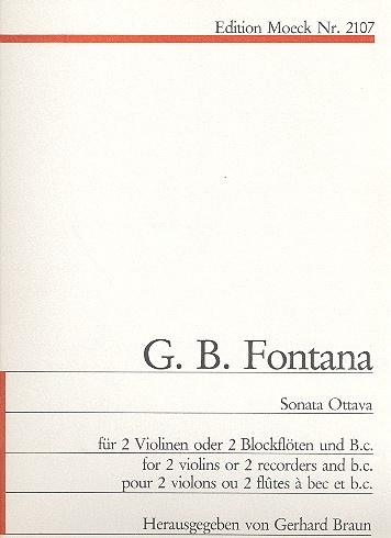 Sonata ottava für 2 Violinen und Bc