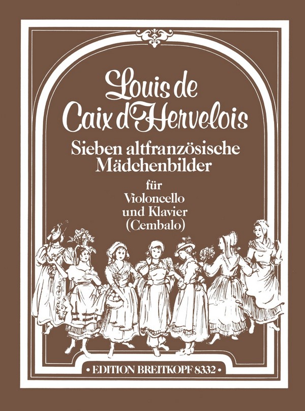 7 altfranzösische Mädchenbilder