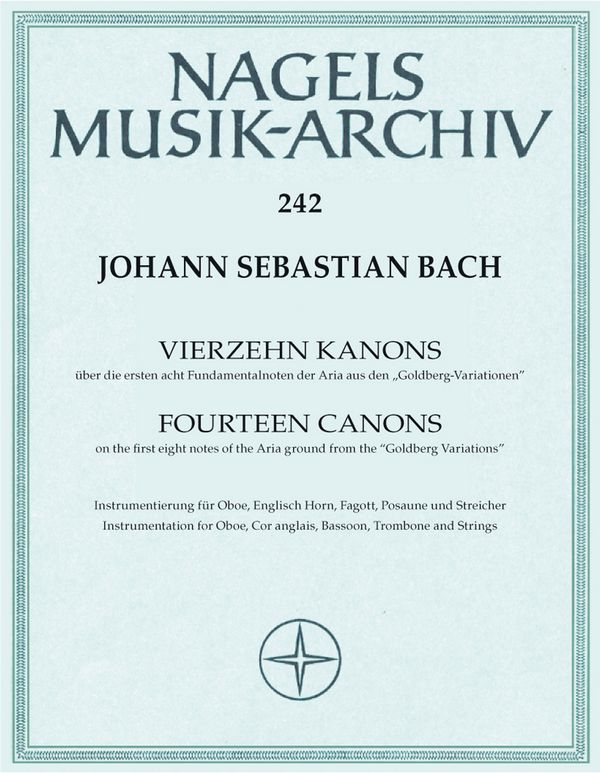 14 Kanons BWV1087 für Oboe,