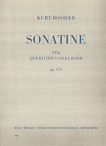 Sonatine op.111 für Flöte und