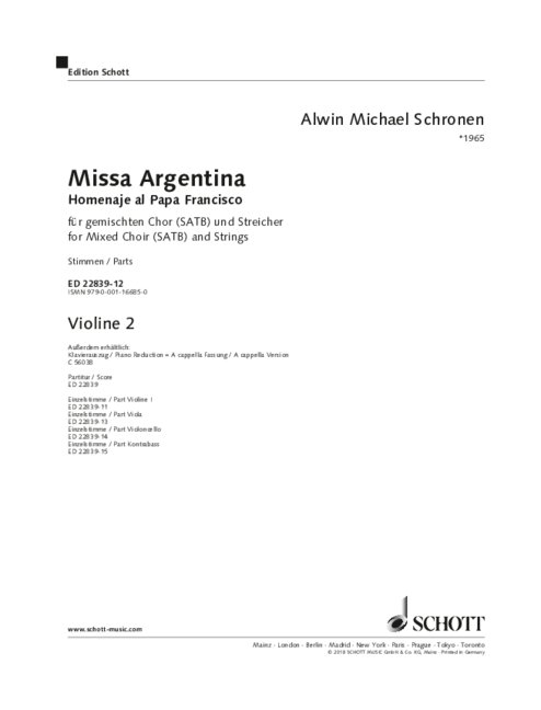 ED22839-12 Missa argentina