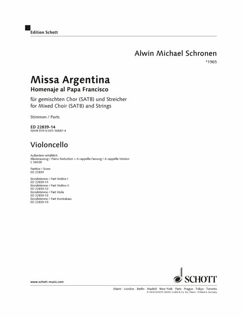 ED22839-14 Missa argentina
