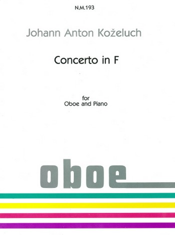 Concerto F major for oboe and piano