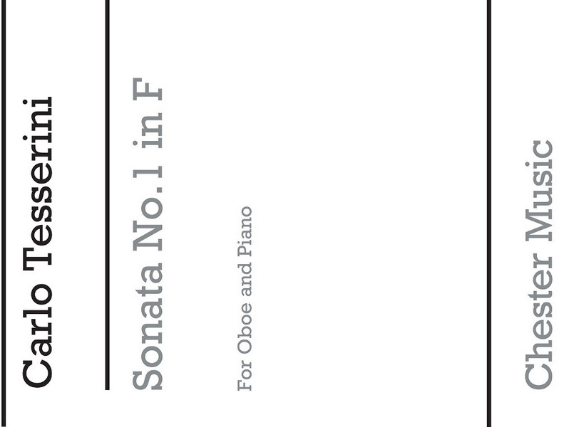 Sonata f major no.1 for oboe and