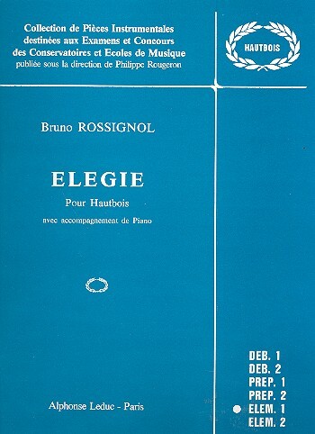 Élégie pour hautbois et piano