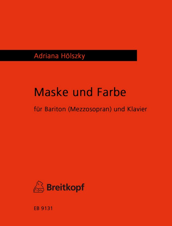 EB9131  Maske und Farbe für Bariton (Mezzosopran) und Klavier