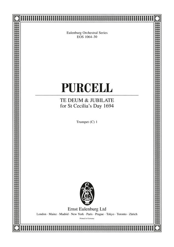 Purcell, Henry, Te Deum und Jubilate Z 232