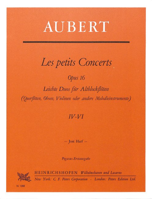 Les petits Concerts op.16 Band 2 (Nr.4-6)
