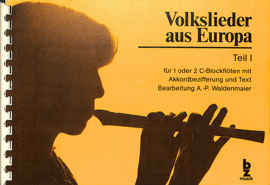 Volkslieder aus Europa Teil 1 für SS-Blockflöten