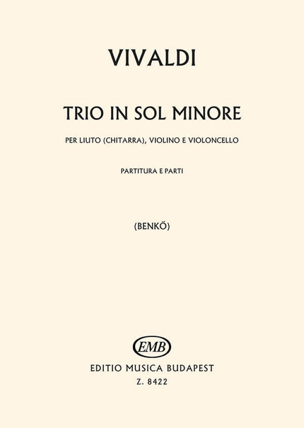 Trio sol minore RV85 F.XVI:4 per liuto
