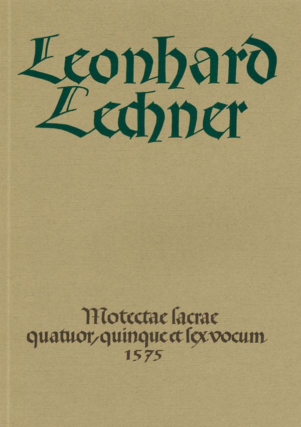 BA2931-02  L.Lechner, Motectae sacrae (1575)