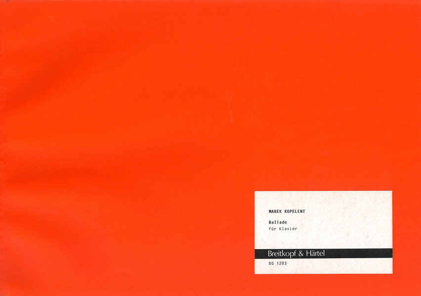 Ballade für Klavier