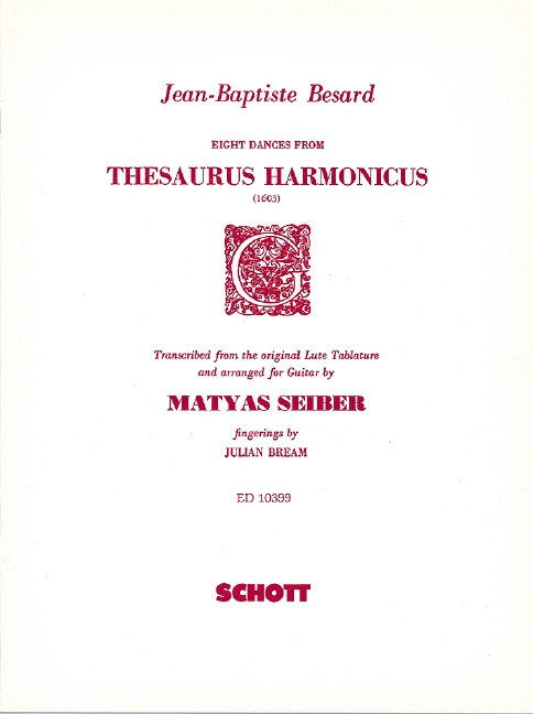 8 Dances fromThesaurus harmonicus 1603