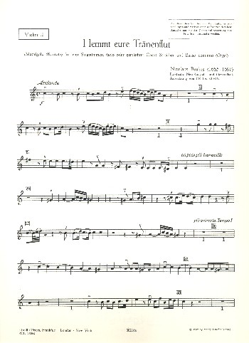 Hemmt eure Tränenflut Madrigal