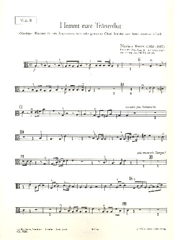 Hemmt eure Tränenflut Madrigal