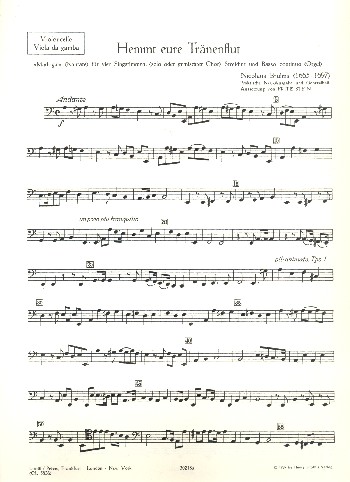 Hemmt eure Tränenflut Madrigal