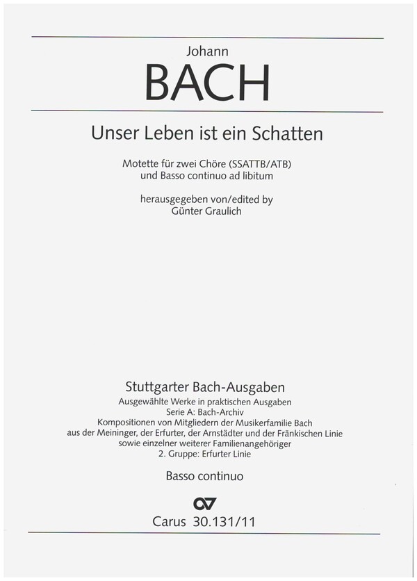 Unser Leben ist ein Schatten fuer