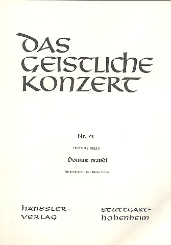 Domine exaudi orationem meam