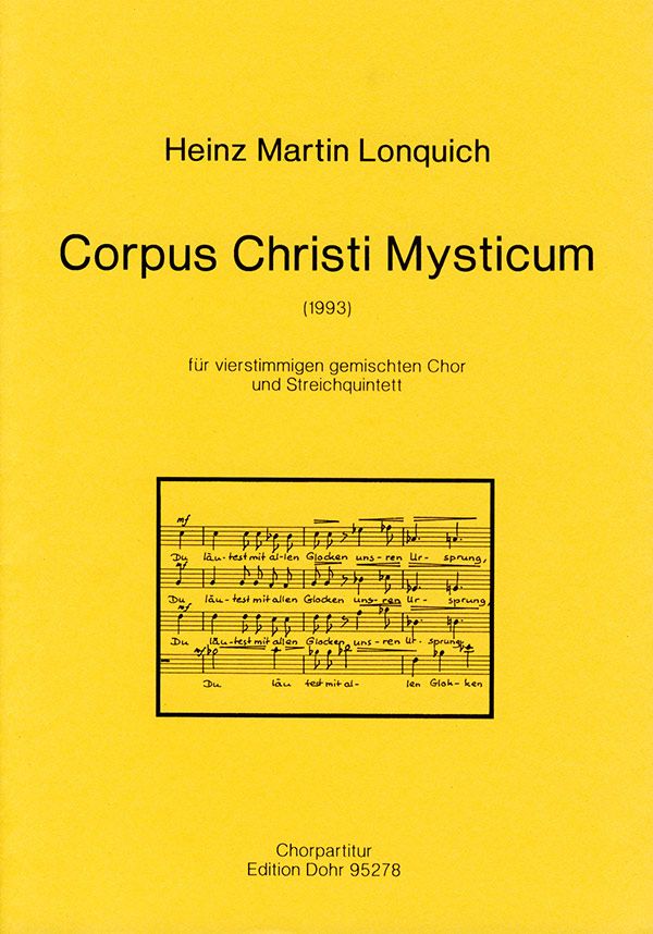 Corpus Christi Mysticum für vierstimmigen gem