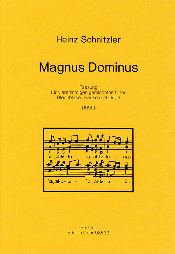 Magnus Dominus (1990) -Fassung für vierstimmigen g