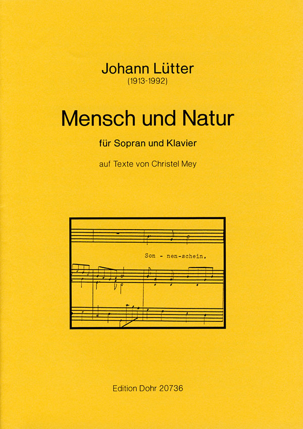 Mensch und Natur für Sopran und Klavier