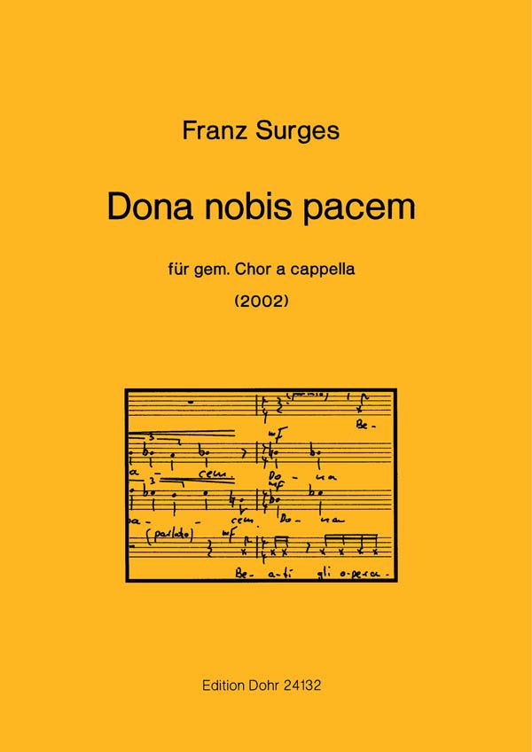 Dona nobis pacem (2002) -für gemischten Chor a cappella