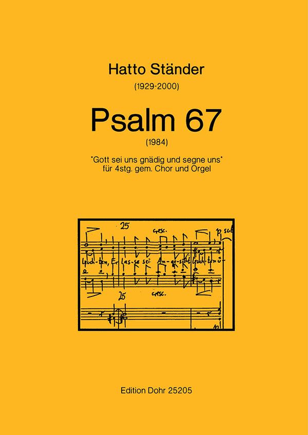 Psalm 67 für 4stg. gem. Chor und Orgel 'Gott sei uns