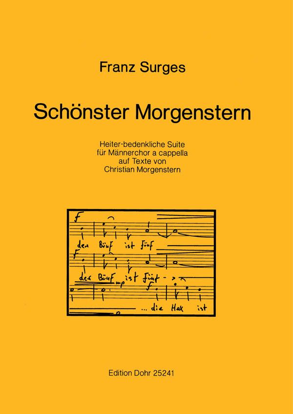 Schönster Morgenstern -Heiter-bedenkliche Suite für Mä