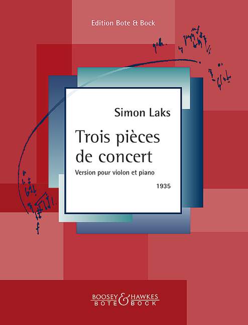 M-2025-2310-0  Simon Laks, Trois pièces de concert