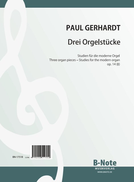 BN17518  3 Orgelstücke op.14