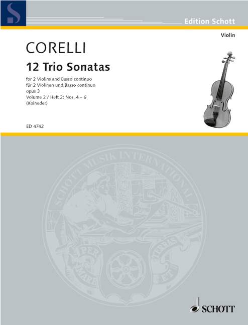 12 Triosonaten op.3 Band 2