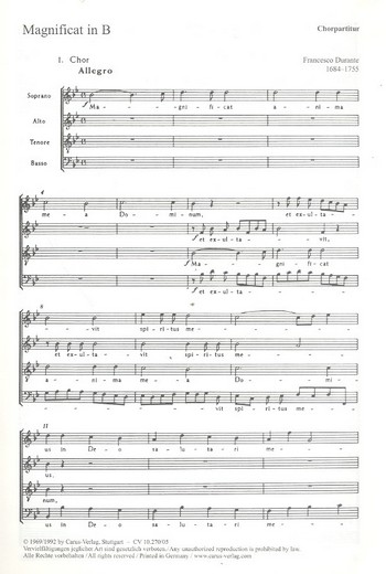 Magnificat B-Dur f