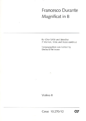 Magnificat B-Dur für gem Chor