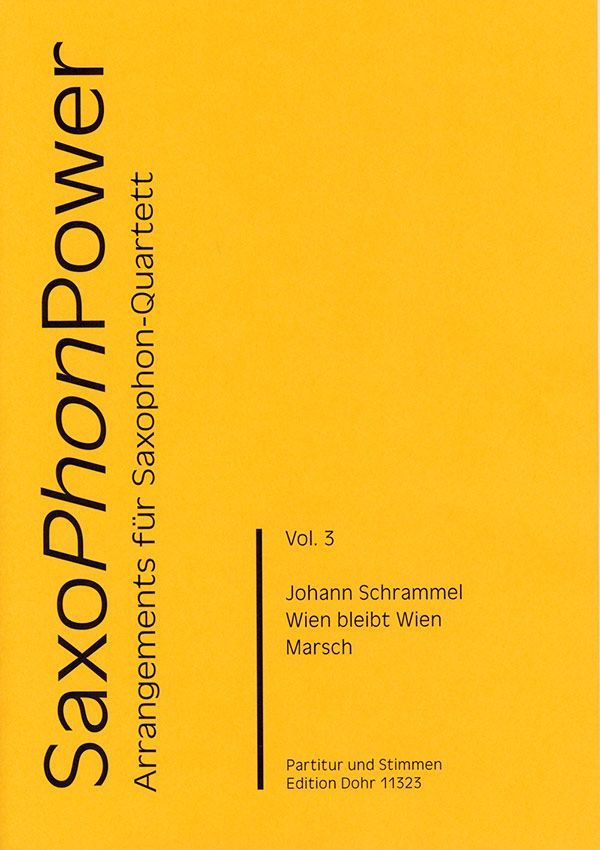 Wien bleibt Wien: für 4 Saxophone (SATBar)