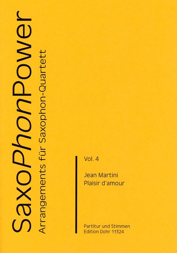 Plaisir d'amour für 4 Saxophone (SATBar)