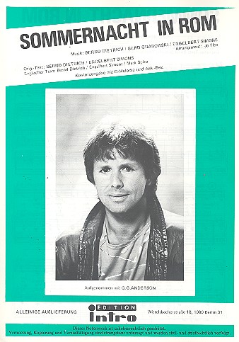 Sommernacht in Rom: Einzelausgabe
