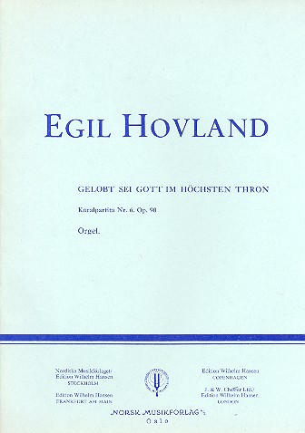 Gelobt sei Gott im höchsten Thron op.90 Choralpartita Nr.6 