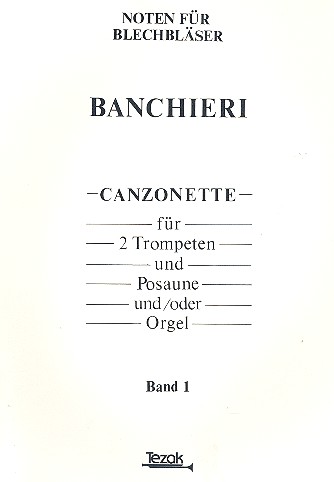 Canzonette Band 1 für 2 Trompeten