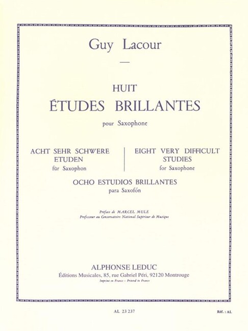 8 études brillantes pour