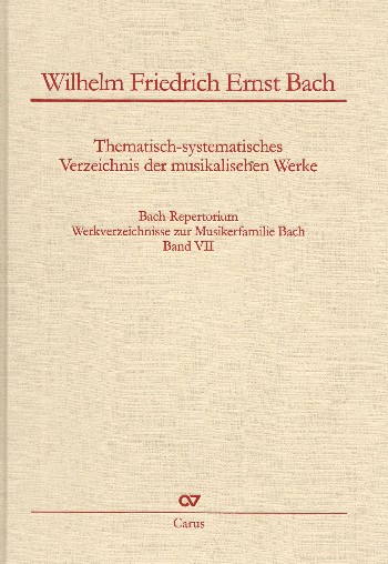 Bach-Repertorium Band 7 Thematisch-systematisches Werkverzeichnis