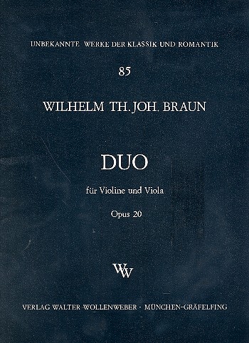 Duo op.20 für Violine und Viola