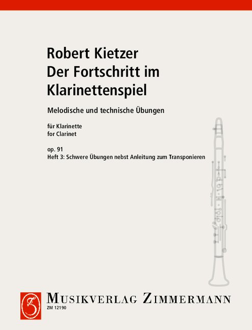 Der Fortschritt im Klarinettenspiel op.91 Band 3