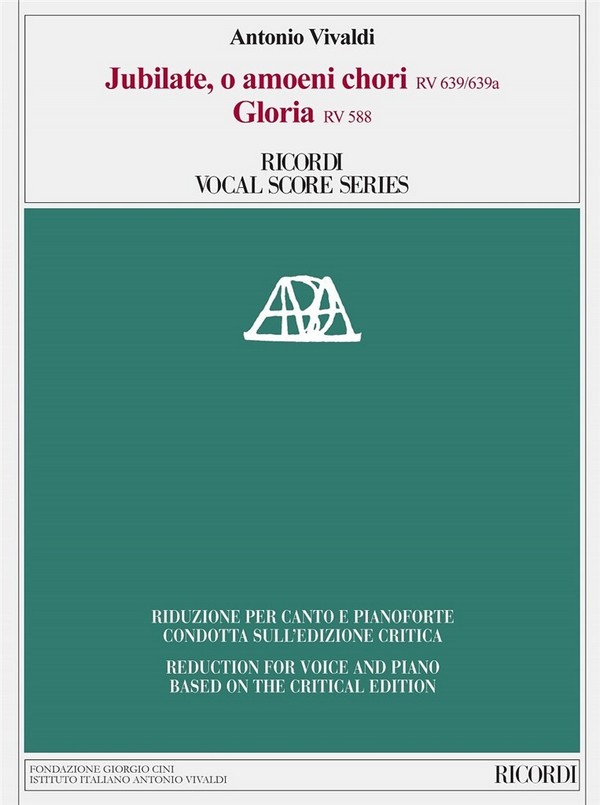 Jubilate o amoeni RV639 (639A) - Gloria RV588