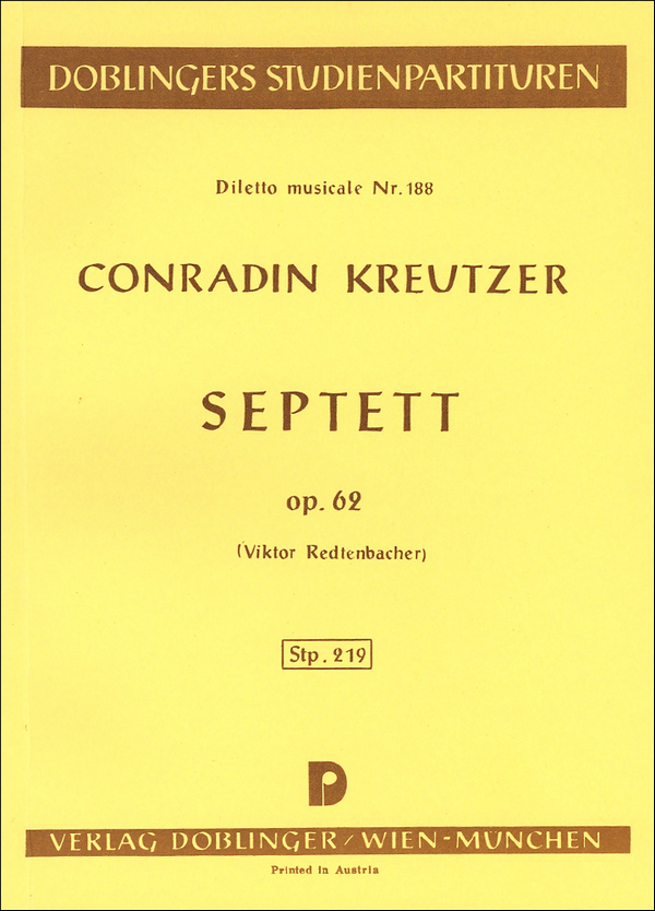 Septett Es-Dur op.62 für Klarinette,